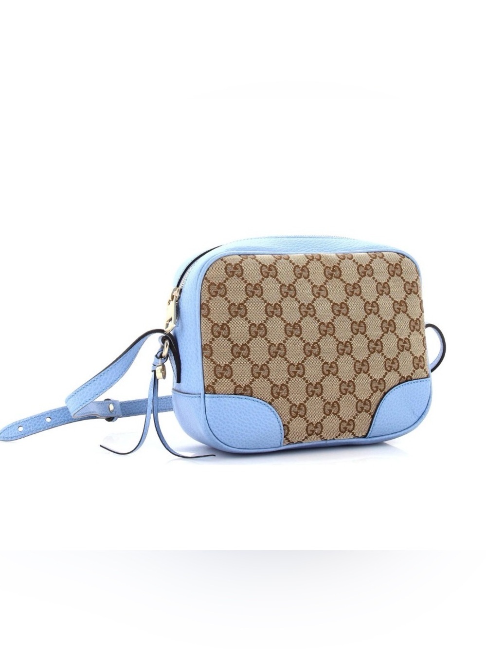Gucci Bree Disco Crossbody Bag GG Canvas with Leather Mini